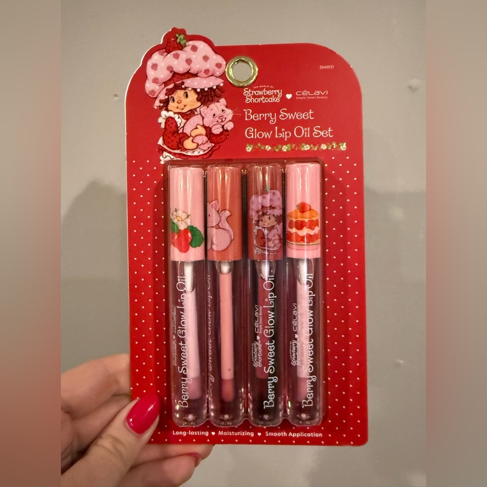 Celavi Berry Sweet Glow Lip Oil Set - 4 Pieces - NEW